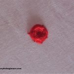 completed woven rose stitch