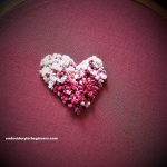 french knot heart