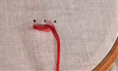 step by step stem stitch
