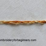 completed split stitch