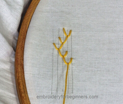 double feather stitch tutorial