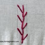 feather stitch completed