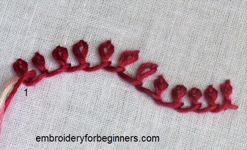 finishing basque stitch