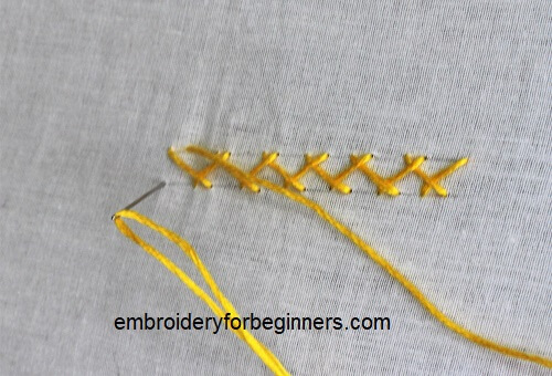 finishing herringbone stitch