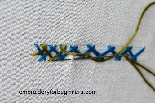 herringbone double stitch