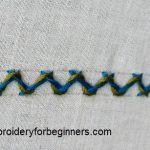 threaded herringbone stitch