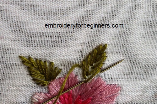 visit blog for detailed info on fishbone stitch