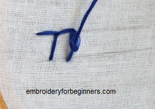 closing the buttonhole stitch