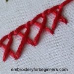 crossed blanket stitch