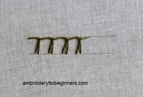 german knotted blanket stitch