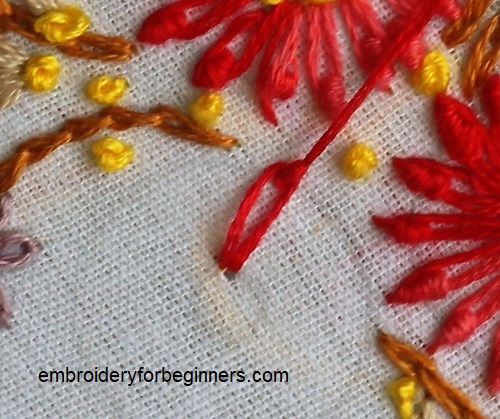 knotted chain stitch