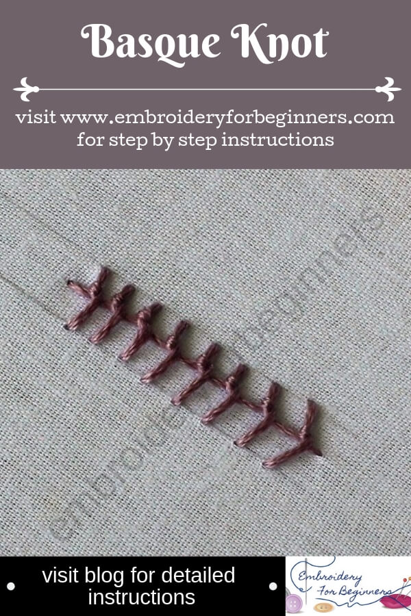 visit blog for detailed instructions for working the basque knot