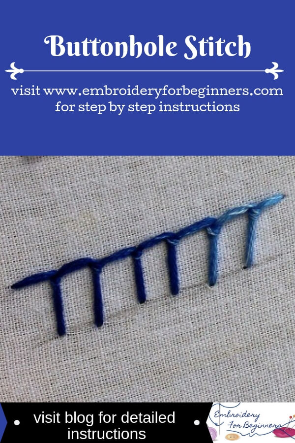 visit blog for detailed instructions for working the buttonhole stitch