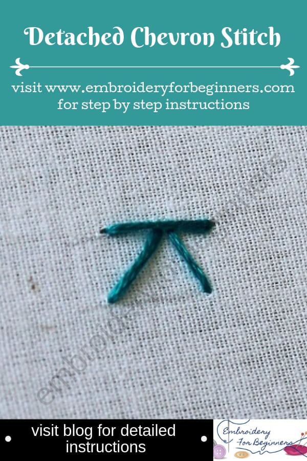 visit blog for detailed instructions for working the detached chevron stitch