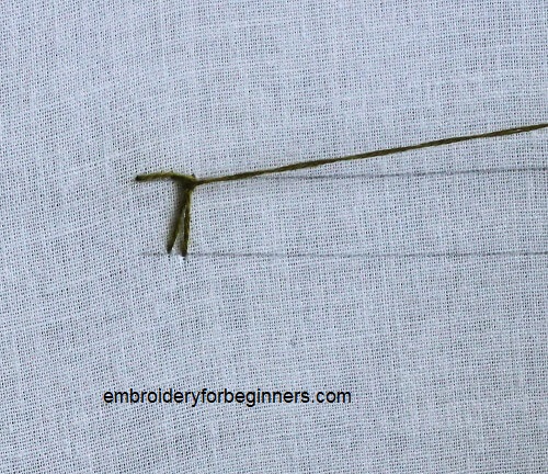 working on the german knotted