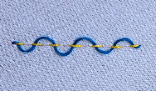 laced running stitch