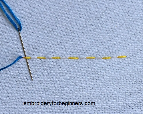 looping the running stitch