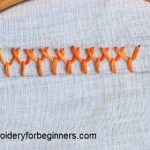 plaited fly stitch