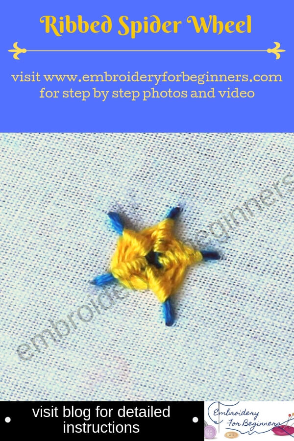 visit blog for detailed instructions for working the ribbed spider wheel