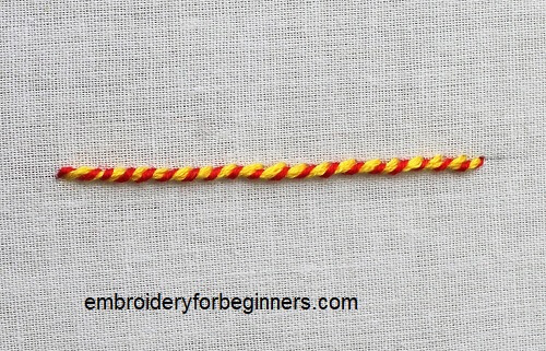 whipped stem stitch