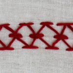 mirrored chevron stitch