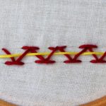 threaded chevron stitch
