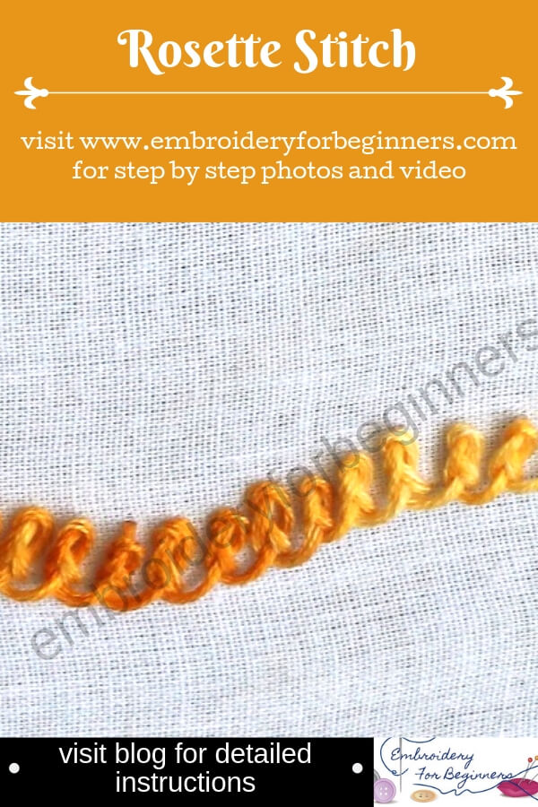 visit blog for detailed instructions on working the rosette stitch