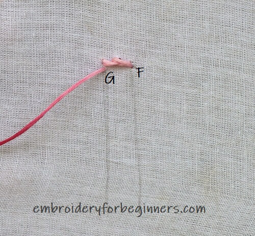 making the vandyke stitch