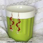 red earrings