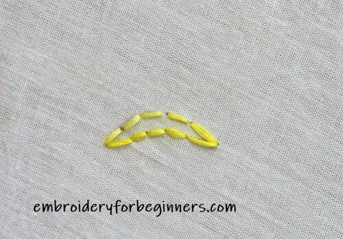 starting on the blanket scallop stitch