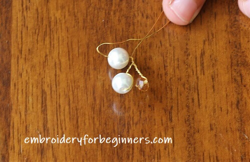 working on the earring