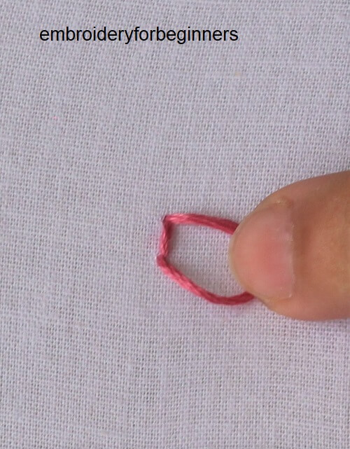 3. holding the floss