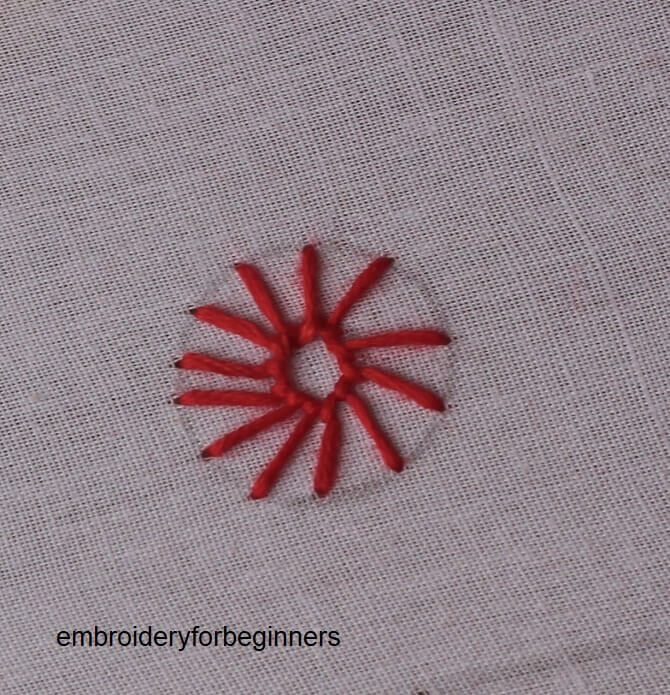 sun wheel stitch