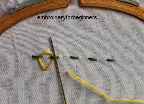 working on the eskimo stitch