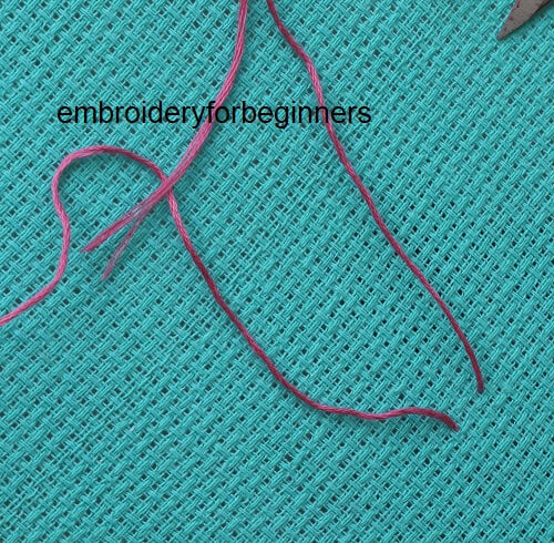 1. working on the sinhalese chain stitch