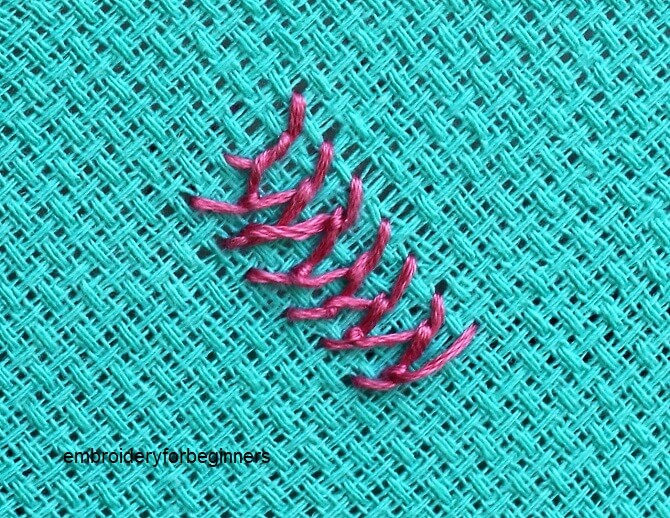 knotted cretan stitch