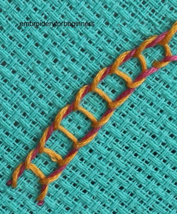 sinhalese chain stitch