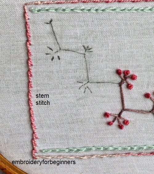 working on the stitch